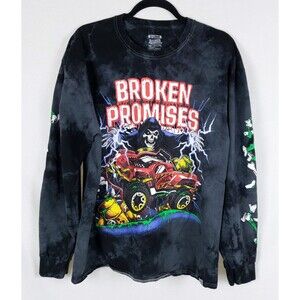Broken Promises Hot Wheels T-Shirt Mens XL Monster Truck Skater Horror Punk